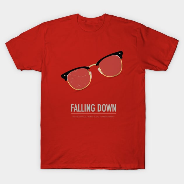 Falling Down - Alternative Movie Poster T-Shirt by MoviePosterBoy